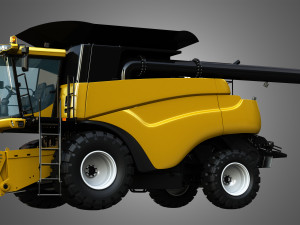 nh - cr 9070 combine harvester 3D Modell