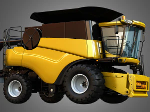 Ceifeira-debulhadora nh - cr 9070 Modelo 3D