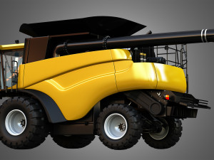 nh - cr 9070 combine harvester 3D Modell