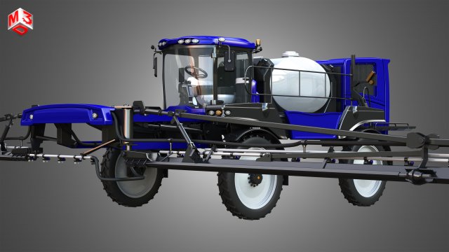 guardia self-propelled front boom sprayer 3D 模型 .c4d .max .obj .3ds .fbx .stl .blend 