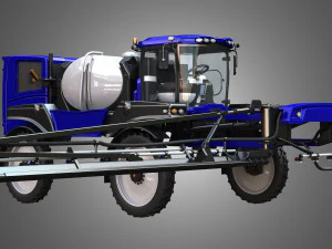 guardia self-propelled front boom sprayer 3D Model