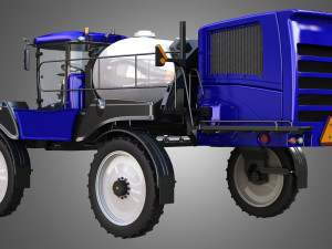 guardia self-propelled front boom sprayer 3D 模型