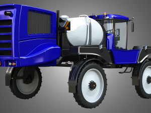 guardia self-propelled front boom sprayer 3D 模型