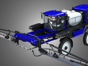 guardia self-propelled front boom sprayer 3D 模型