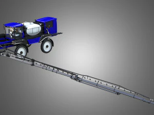 guardia self-propelled front boom sprayer 3D Model