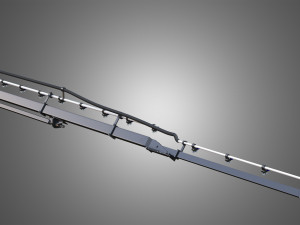 guardia self-propelled front boom sprayer 3D 模型