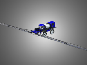 guardia self-propelled front boom sprayer 3D 模型