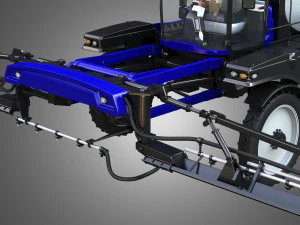 guardia self-propelled front boom sprayer 3D Model