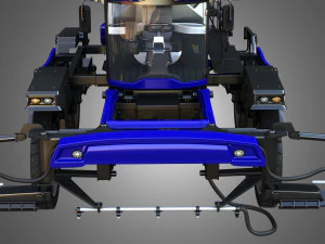 guardia self-propelled front boom sprayer 3D Model