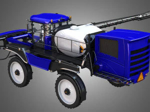 guardia self-propelled front boom sprayer 3D Model