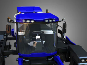 guardia self-propelled front boom sprayer 3D Model