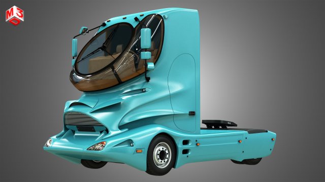 colani truck 3D-Modell .c4d .max .obj .3ds .fbx .stl .blend 
