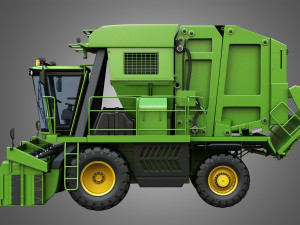 jd - 7760 combine harvester - cotton picker 3D मॉडल