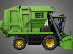 jd - 7760 combine harvester - cotton picker 3D Model