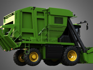 jd - 7760 combine harvester - cotton picker 3D मॉडल