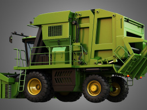 jd - 7760 combine harvester - cotton picker 3D मॉडल
