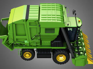 jd - 7760 combine harvester - cotton picker 3D Model