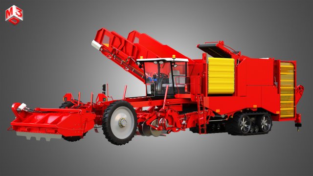 varitron potato harvester 3D मॉडल .c4d .max .obj .3ds .fbx .stl .blend 