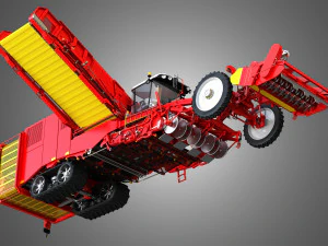 varitron potato harvester 3D Model