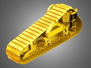 crawler system - pl83 pipelayer 3D Model