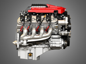 lsa v8 engine - supercharged muscle car engine 3D Модель