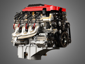 lsa v8 engine - supercharged muscle car engine 3D Модель