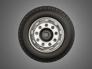 heavy duty trucks tires and rims 3D Model
