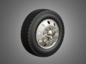 trucks tires and alcoa rims Modelo 3D