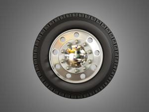 trucks tires and alcoa rims Modelo 3D