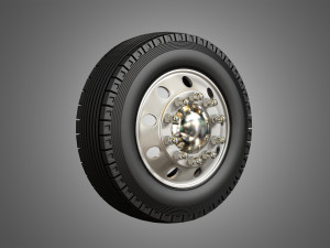 trucks tires and alcoa rims Modelo 3D