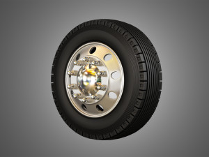 trucks tires and alcoa rims Modelo 3D
