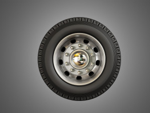 trucks tires and alcoa rims Modelo 3D