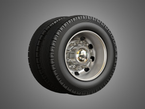 trucks tires and alcoa rims Modelo 3D