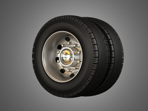 trucks tires and alcoa rims Modelo 3D