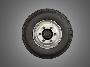 medium duty trucks tires and rims Modelo 3D