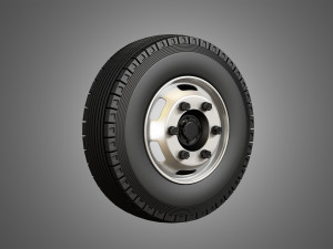 medium duty trucks tires and rims Modelo 3D
