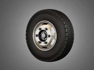 medium duty trucks tires and rims Modelo 3D