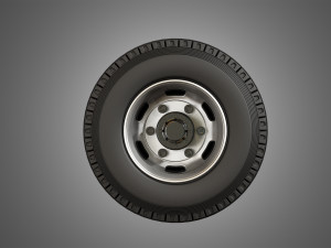 medium duty trucks tires and rims Modelo 3D