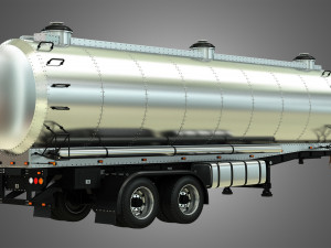 tanker semi trailer Modelo 3D