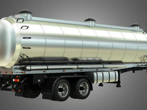 tanker semi trailer 3D Model