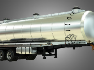 tanker semi trailer Modelo 3D