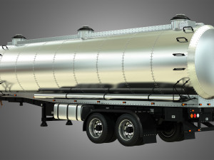 tanker semi trailer Modelo 3D