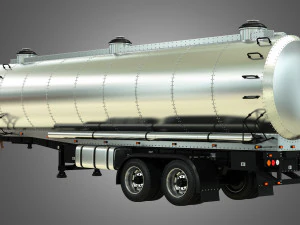 tanker semi trailer 3D Model
