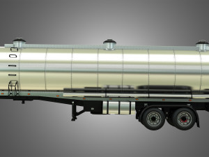 tanker semi trailer Modelo 3D
