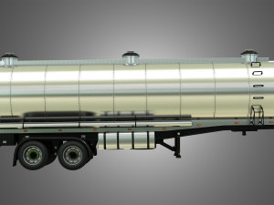 tanker semi trailer Modelo 3D
