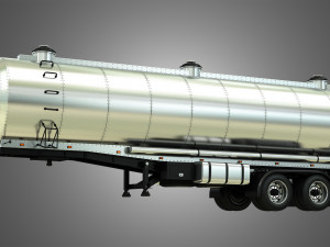 tanker semi trailer Modelo 3D