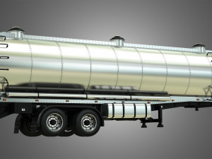 tanker semi trailer Modelo 3D