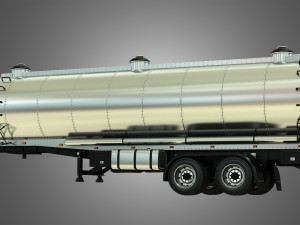tanker semi trailer Modelo 3D