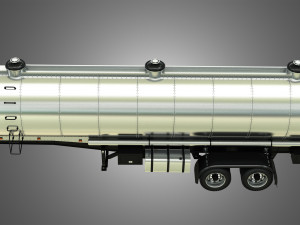 tanker semi trailer Modelo 3D