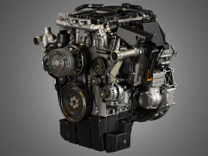 dd5 truck engine - 4 cylinder diesel engine 3D Model